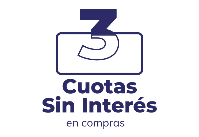 3 cuotas sin interés