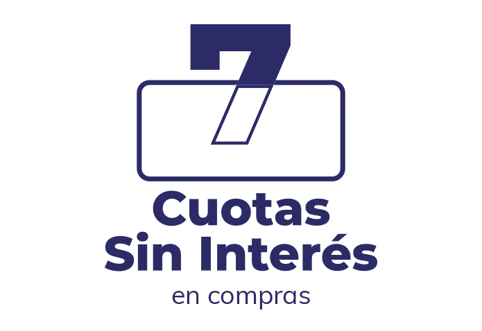 7 cuotas sin interés